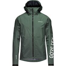 GORE LUPRA GORE-TEX Hooded Logo Jacket Mens slate green/white L