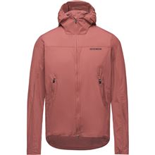 GORE FERNFLOW Hooded Windbreaker Mens lab rose L