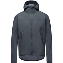GORE FERNFLOW Hooded Windbreaker Mens lab graphite M