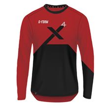 G-FORM Pro-X4 L/S Bike Jersey L Red/Black