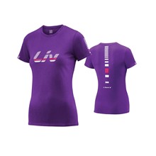 LIV Signature Cotton T-Shirt-purple-L LIV Signature Cotton T-Shirt-purple-L
